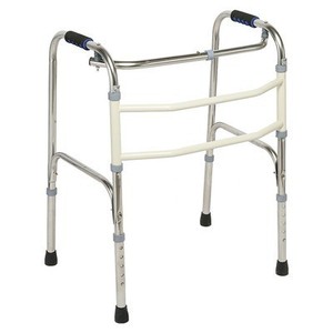 Déambulateur pliable à quatre roues en acier inoxydable Junxing pour la rééducation à domicile - Product Image 2