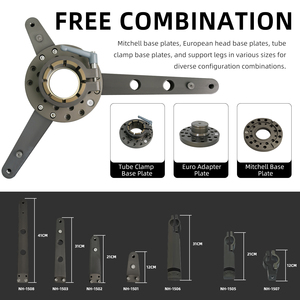 Kit NSH-NS-Octopus con Piastra di Base per Fissaggio (Euro Clamping) - Attrezzatura Fotografica e Accessori per Videocamere - Product Image 4