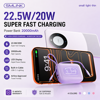 Nouvelle Offre 2026 : Batterie Externe Portable 20000mAh avec Affichage LED, Charge Super Rapide PD22.5W pour Smartphone – Fournisseur OEM/ODM