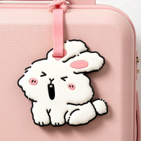 Étiquettes de bagages en PVC personnalisées de forme créative, étiquettes de sac en silicone 3D personnalisées, étiquettes d'identification de valise uniques