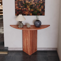 Meubles de salon de luxe de haute qualité, table d'appoint en pierre naturelle, table basse en marbre moderne, console de couloir en marbre