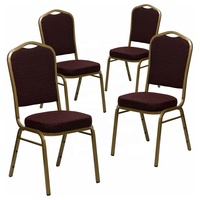 Chaises de banquet empilables durables et écologiques pour hôtels, entrées, salons, ateliers, hôpitaux, parcs – Cadre en fer – Prix de gros