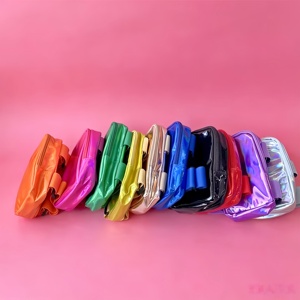 Sac de cuisse holographique en PU à faible MOQ, prêt à être expédié, sac de jambe pour carnaval, sac de téléphone étanche pour sports de plein air - Product Image 6