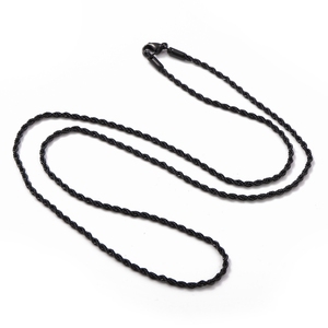 Schwarze Box-Kette Edelstahl-Halskette <span class=keywords><strong>24</strong></span> Zoll Klassisch Unisex 2-6MM Jubiläumsschmuck - Product Image 4