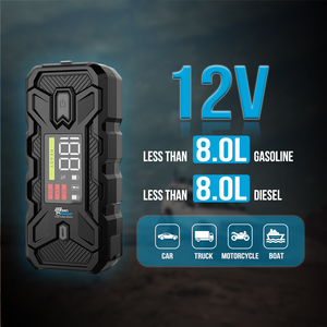 Green Keeper 2024 nuevo 12V arrancador <span class=keywords><strong>de</strong></span> batería <span class=keywords><strong>de</strong></span> coche 24V arrancador <span class=keywords><strong>de</strong></span> batería <span class=keywords><strong>de</strong></span> litio con linterna Led - Product Image 3