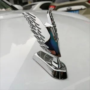 Nieuwe 3d Metal Wing Eagle Logo Voormotorkap Embleem Auto Styling Stand Kap Badge Sticker Auto Stickers Auto Accessoires
