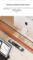 Estación de Trabajo de Oficina Moderna y Ecológica de Madera Sólida con Doble Pantalla, Modular para 2-8 Personas, Escritorio para Personal con Cajones Integrados para Archivos