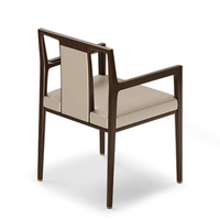 Professionnel sur mesure style contemporain tissu nordique structure solide fauteuil en bois rembourré fauteuil de restaurant