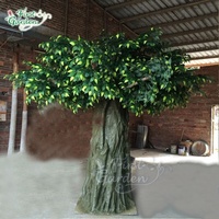 Kustom 5 meter bunga wisteria buatan pohon maple mekar untuk dalam ruangan taman rumah belanja mall bandara dekorasi