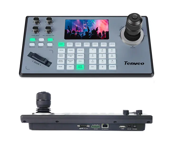 2024 Tenveo KB200PRO NDI PTZ Videokonferenz-Kamera-Controller 4D-Joystick-Controller