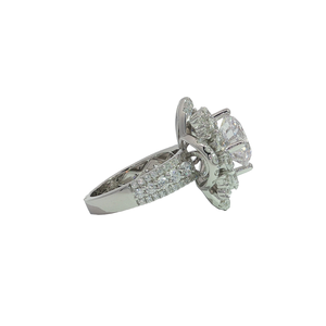 Anillo de Boda Listo para Mujer, Joyería Fina Personalizable, Centro Vacío, Diamante Cultivado en Laboratorio, 18KW - Product Image 6