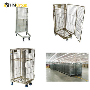 नए उत्पाद लॉजिस्टिक धातु भंडारण रोलर पैलेट पिंजरे ट्रॉली - Product Image 2
