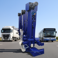 Cric de levage pour bus, cric de réparation de camions, cric de sol électrique avec roues et pieds de chariot élévateur, monté sur véhicule