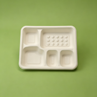 Assiettes de mariage compostables en bagasse de canne à sucre, vaisselle jetable, fabricant direct d'usine OEM pour les acheteurs de services de traiteur