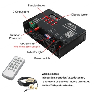 艾品 H2-AC <span class=keywords><strong>2</strong></span> 端口 <span class=keywords><strong>DMX</strong></span> <span class=keywords><strong>512</strong></span> PWM 用于 SPI RDM 解码器主控器 RGB <span class=keywords><strong>LED</strong></span> 灯带恒压程序项目控制器 - Product Image 4