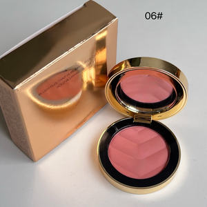 Palette de fard à joues en poudre gaufrée couleur unique de marque de luxe, pigment minéral longue tenue, fini scintillant et mat, Maquillage Luxe - Product Image 4