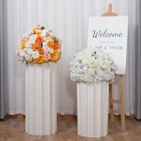 Boules de fleurs artificielles en soie personnalisées pour centres de table décoratifs de mariage et événements (vente en gros)