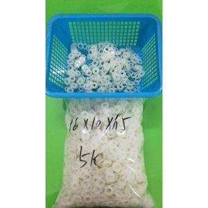 Silicone <b>Washer</b> Flat Plain Surface General Industry Use 10mm Diameter White Color - Product Image 2