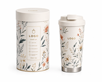 Tasses de voyage isothermes en acier inoxydable personnalisées, classiques et colorées, pour le camping, avec couvercle, isolation thermique, sans BPA