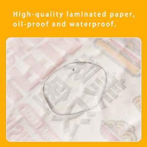 Papier d'emballage alimentaire imperméable avec logo en flexographie sur mesure pour tacos - Product Image 4