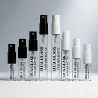 Flacons à sertir de 2 ml, 3 ml, 5 ml – Mini flacons d'échantillon de parfum de luxe vides avec capuchon en plastique noir et blanc