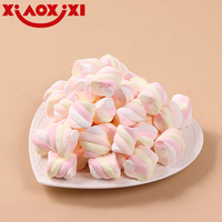 Fábrica de dulces a granel, caramelo halal, gelatina, caramelo de goma, malvavisco relleno, despojado de color