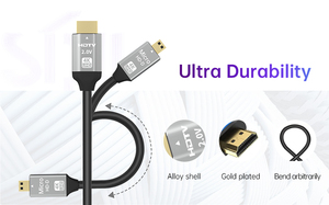 Sipu 4K <span class=keywords><strong>HDMI</strong></span> để micro <span class=keywords><strong>HDMI</strong></span> cáp 18gbps tốc độ cao HDR kết nối mạ vàng cho điện thoại thông minh máy ảnh TV chiếu - Product Image 6