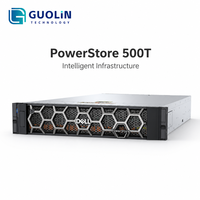 Dell EMC PowerStore 500T, stockage unifié, 25 emplacements pour disques NVMe de 2,5 pouces, 192 Go de mémoire pour la virtualisation de centre de données, base de données