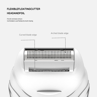 Épilateur féminin 2 en 1 Kemei Km-7121, 10000 tr/min, 2 vitesses, lame en acier inoxydable, 600 mAh, lumière intelligente, rasoir pour le corps entier pour femmes, fabricant