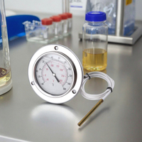 Pressure Capillary Thermometer Stainless Steel -40~320 Liquid Filled Remote Reading Industrial Pipeline OEM/ODM