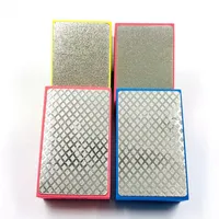 Disques de ponçage en diamant pour polissage manuel 95mmx58mm, rectangulaires, pour ébavurage de carreaux, verre, pierre, marbre, céramique