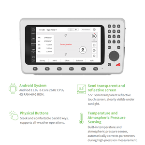 เครื่องวัดมุม ALPHA Ta Android Total Station ความแม่นยำ 2 วินาที ระยะวัด 1000 เมตร แบบไม่ใช้ปริซึม พร้อมเลเซอร์มิเตอร์ หน้าจอสัมผัส 5.5 นิ้ว มาตรฐาน IP54 กำลังขยาย 30 เท่า - Product Image 4