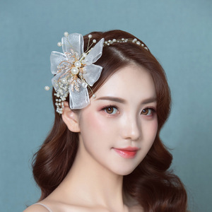 Diadema de Lujo con Cuentas Hechas a Mano, Diadema Acolchada <span class=keywords><strong>para</strong></span> Mujer, Color Naranja Vibrante, Diadema con Nudos, Adorno <span class=keywords><strong>para</strong></span> el Cabello con Cristales, Diadema Boho - Product Image 1