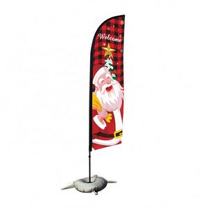 Bandera de Plumas Personalizada con Logotipo, Portátil, de Doble Cara, para Exteriores, con Soporte, para Ferias Comerciales y Promociones - Product Image 3