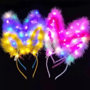 Serre-tête lumineux à oreilles <span class=keywords><strong>de</strong></span> lapin LED, idéal pour les fêtes et les cadeaux d'anniversaire - Vente flash - Product Image 2