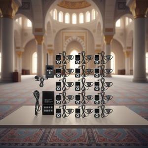 Système de guide audio sans fil pour les pèlerinages du Hajj et de l'Omra, système de traduction simultanée Retekess T130S T131S - Product Image 1