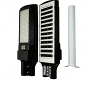 384 Lampu Jalan Tenaga Surya Fluorescent All In One dengan Sensor Gerak PIR, Remote Control, Tahan Air IP65, Lampu Taman Plastik untuk Luar Ruangan