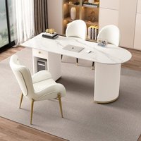 Réception de salle de consultation de salon de beauté avec l'utilisation commerciale de conception moderne d'acier inoxydable