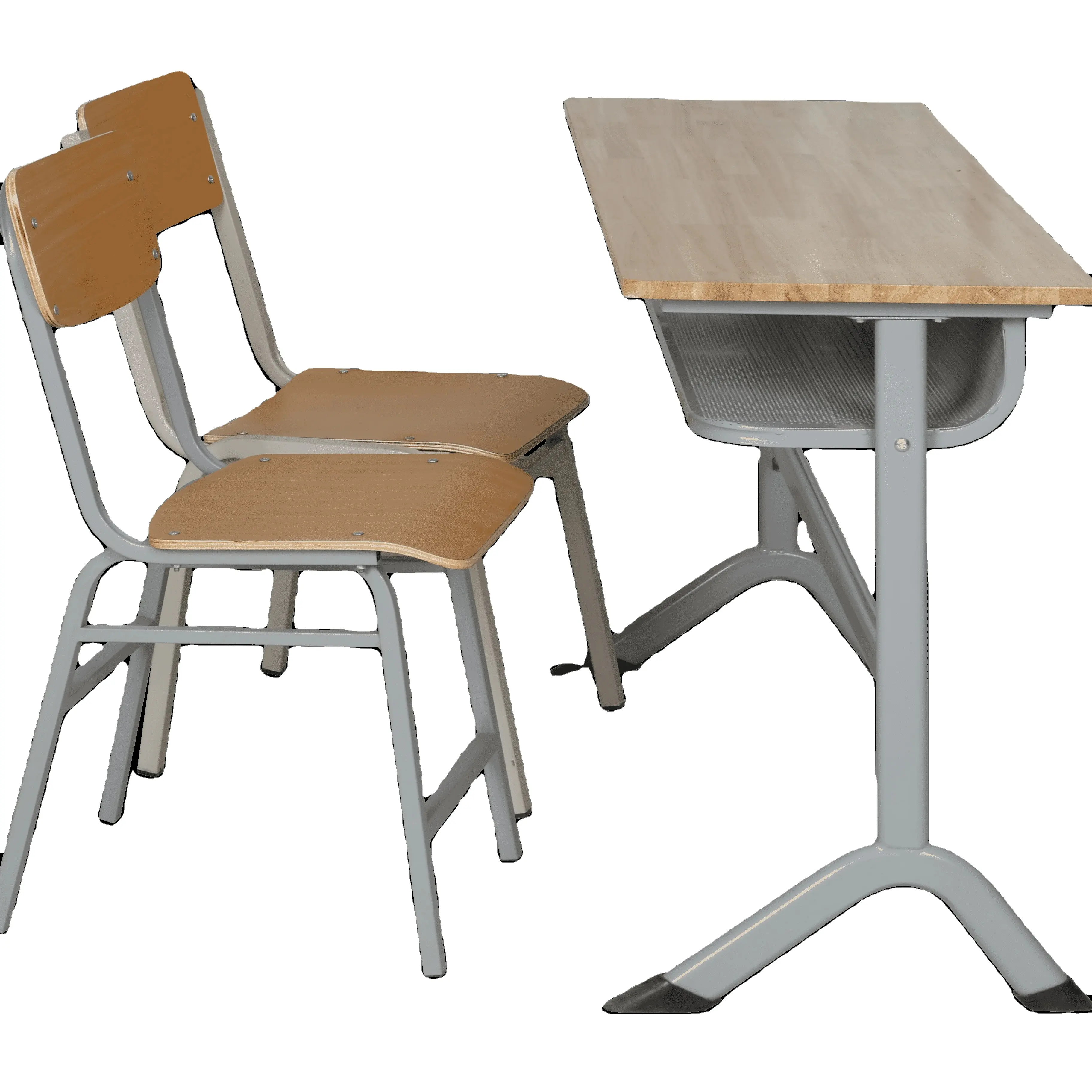 Toptan okul çocuk öğretmen mobilya öğrenciler sınıf sırası ve sandalye combo