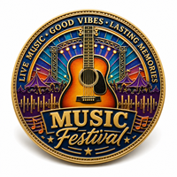 Moneda Conmemorativa de Metal Duradero Personalizada con Grabado para Programas de Intercambio Internacional y Exhibición en Festivales Culturales
