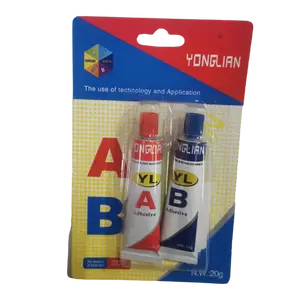 Yonglian AB กาวอีพ็อกซี่ S & A AK ehb Yonglian การ์ดสีฟ้าขนาดเล็ก AB กาวส่งออกชนิดระเบิดกาว AB