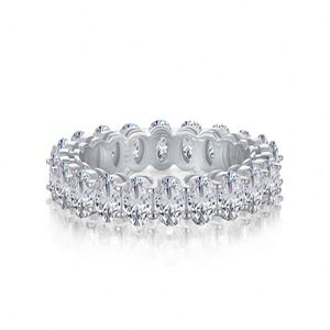 Dylam Sterling Silver <b>Cz</b> <b>Rings</b> Silver <b>Rings</b> Real 925 Sterling Silver Iced Out Baguette Cubic Zirconia <b>Rings</b> for Women - Product Image 1