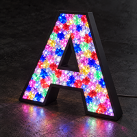 Lettres en acrylique lumineuses LED personnalisées, grandes enseignes lumineuses 3D LED pour extérieur, enseignes en lettres acryliques, enseignes lumineuses LED à éclairage frontal