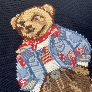 <span class=keywords><strong>Pull</strong></span> pour <span class=keywords><strong>homme</strong></span> Caron <span class=keywords><strong>Bear</strong></span> 2026, tricoté, 100% coton, logo dessin animé sur le devant, manches longues, col rond, <span class=keywords><strong>pull</strong></span> pour <span class=keywords><strong>homme</strong></span> - Product Image 4