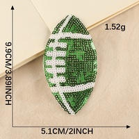 En gros, Nouveauté, Meilleures ventes : Patchs de football à paillettes brodés, thermocollants et à coudre, 8 couleurs