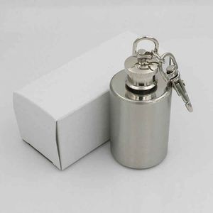 Stainless Steel <b>Mini</b> Flask With Thermal Insulation and Vacuum Flask Keychain Accessory - Product Image 4