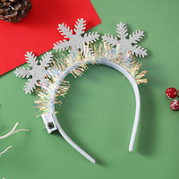Großhandel Weihnachten Haars pange Hochwertige Weihnachts baum Schneeflocken Kind dekorative Weihnachten Haars pange