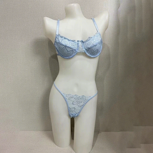 Completo Intimo Sexy da Donna con Ricamo Floreale in Pizzo, <span class=keywords><strong>Senza</strong></span> Ferretto, per Taglie Forti, Estivo - Product Image 6