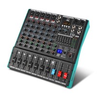 Console de mixage audio portable compacte et durable, table de mixage DJ pour montage professionnel