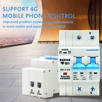 Disjoncteurs intelligents WiFi Tuya avec protection contre les surtensions RSH 1P/2P/3P/4P, télécommande industrielle, réenclenchement